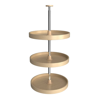 Rev-A-Shelf 18" Lazy Susan Full Circle 3-Tier Wood Maple, LD-4BW-1836-1 - VMInnovations