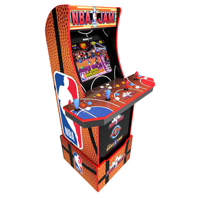 Arcade1Up NBA Jam Game Arcade Machine with Riser and Padded Stool (For Parts)