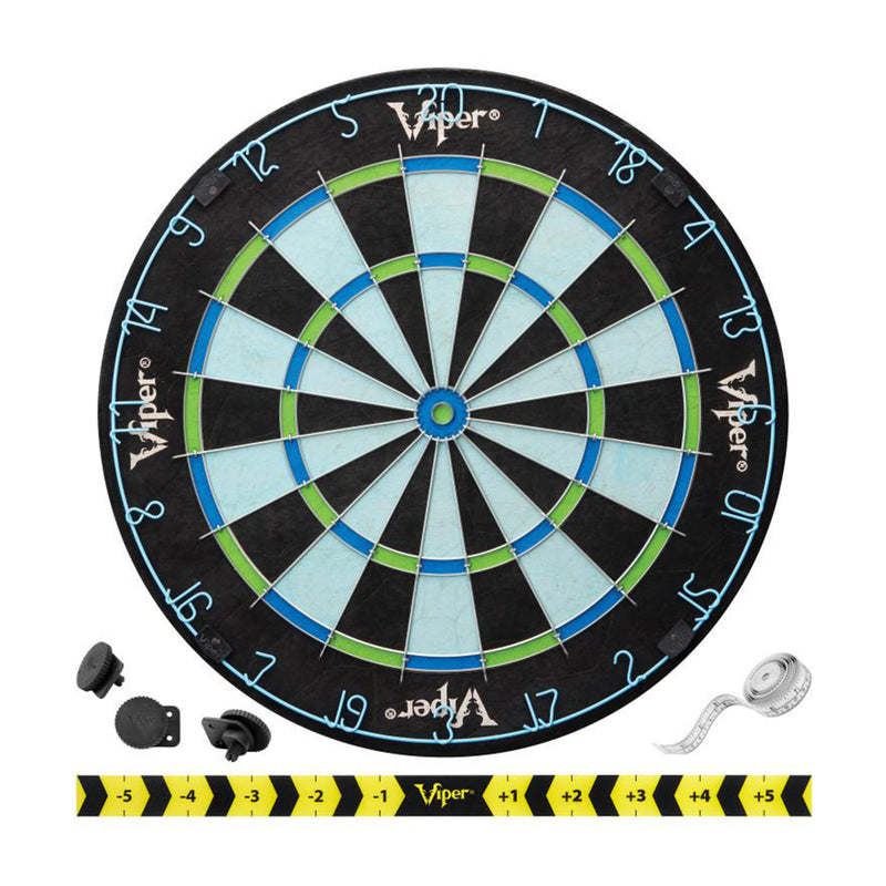 Viper 42-6009 Chroma Regulation Size Tournament Quality Sisal Dartboard, Blue