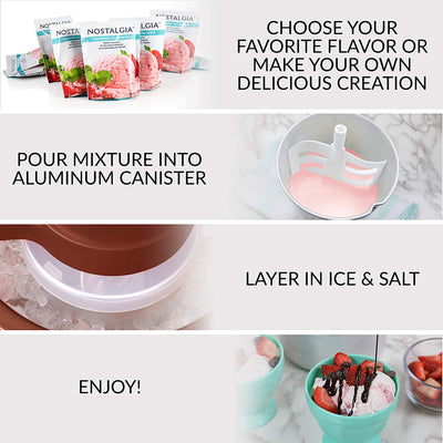 Nostalgia 6qt Electric Wood Bucket Ice Cream Maker w/Easy Carry Handle(Open Box) - VMInnovations