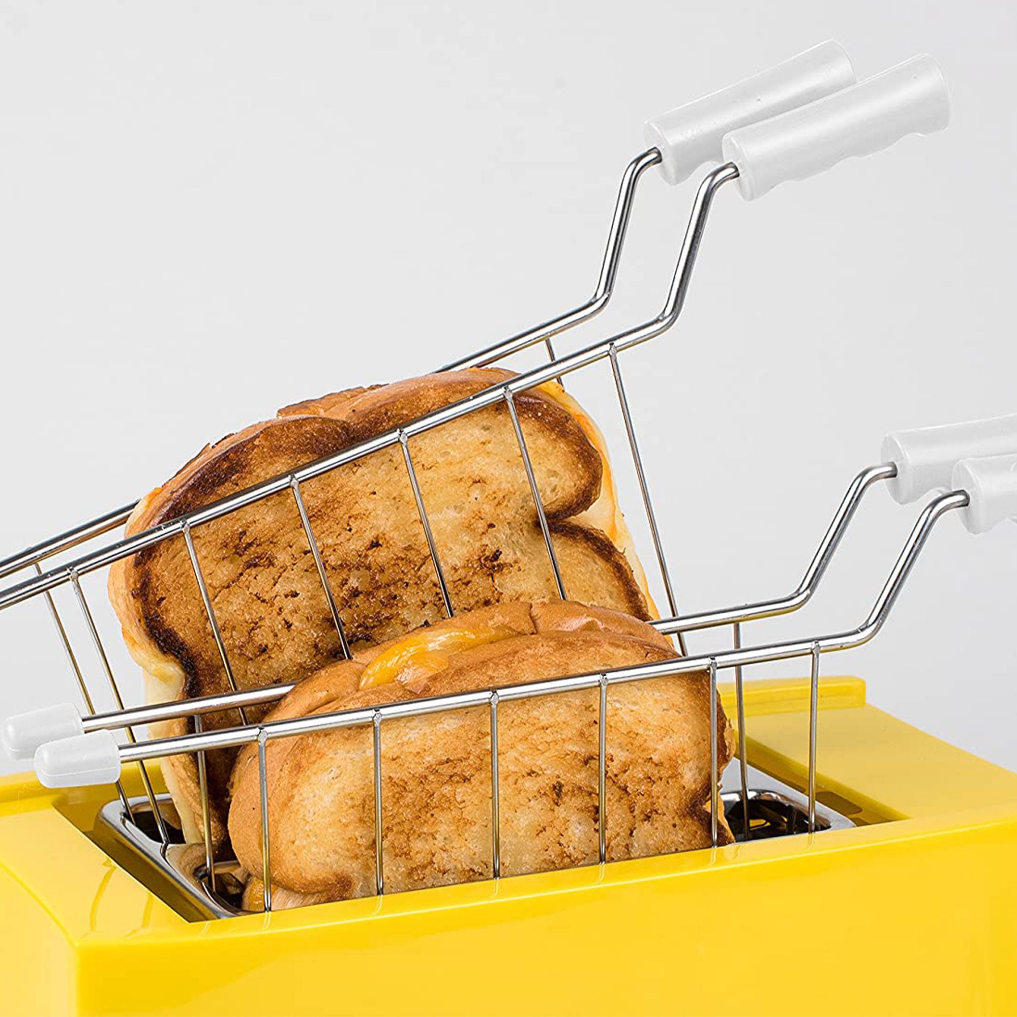 Nostalgia Easy Clean Grilled Cheese Sandwich Toaster with 2 Toasting Baskets