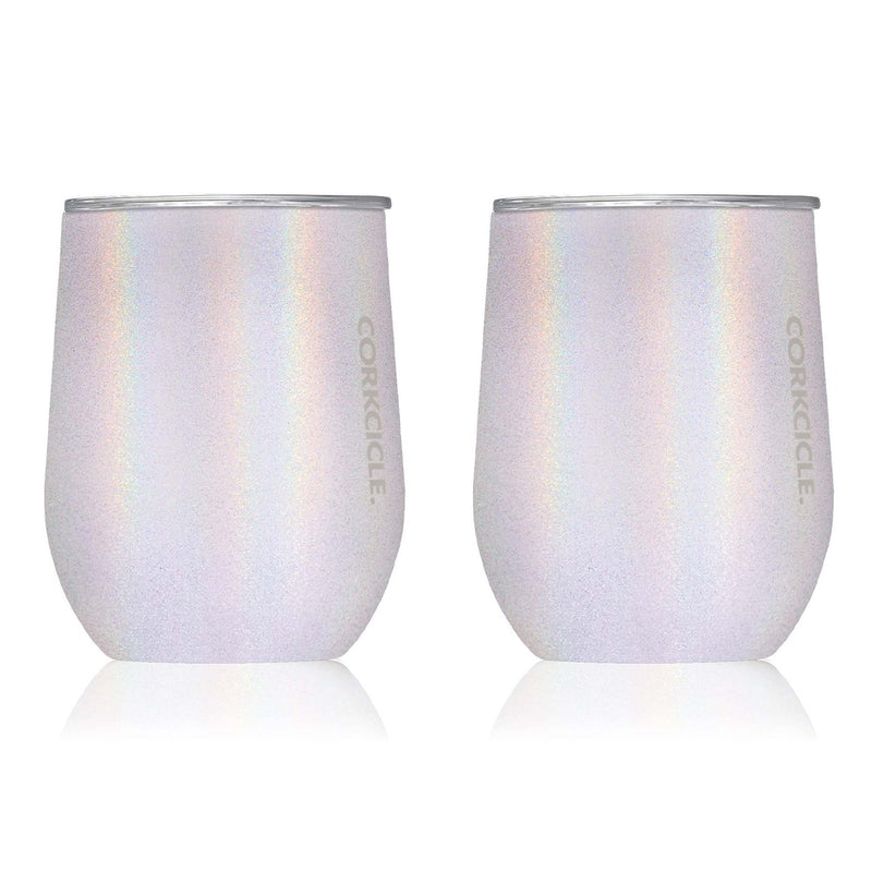 Corkcicle Unicorn Magic 12 Ounce Stainless Steel Stemless Cup w/ Lid, 2 Pack