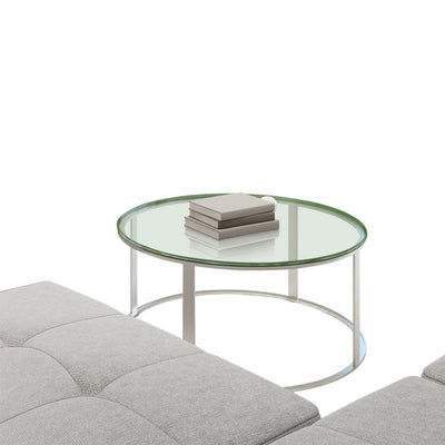 Dulles Glass 26 Inch Round Flat Polish 3/8 Inch Thick Glass Table Top (Open Box)