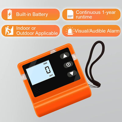 DOEATOOW Handheld Carbon Monoxide Detector with Visual and Audible Alerts (Used)