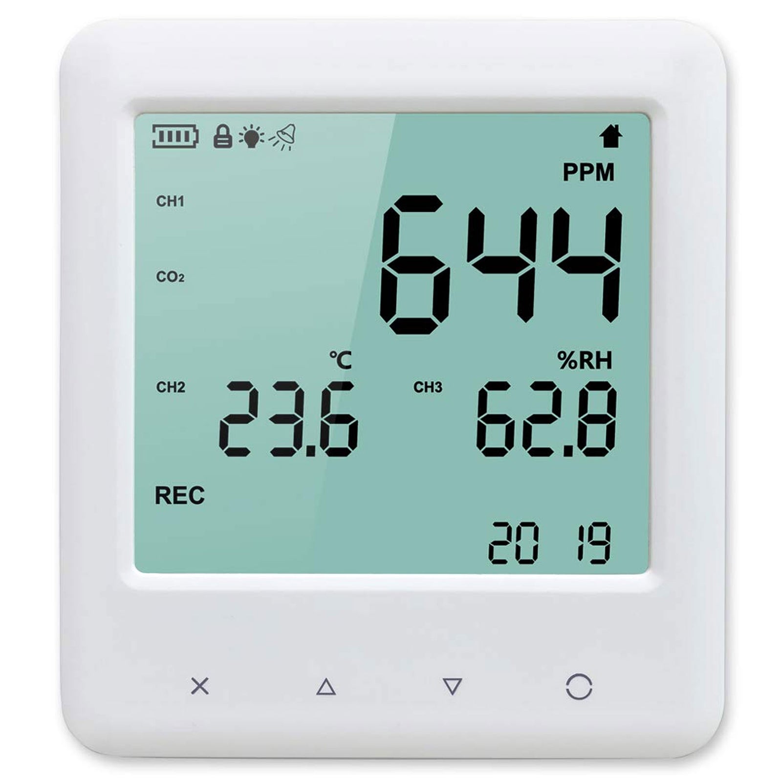GZAIR 3 Portable Indoor Temperature & Relative Humidity Carbon Dioxide Detector - VMInnovations