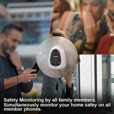 GZAIR Wi-Fi Carbon Dioxide Meter w/ Smoke, Temp & Humidity Sensor (Open Box) - VMInnovations