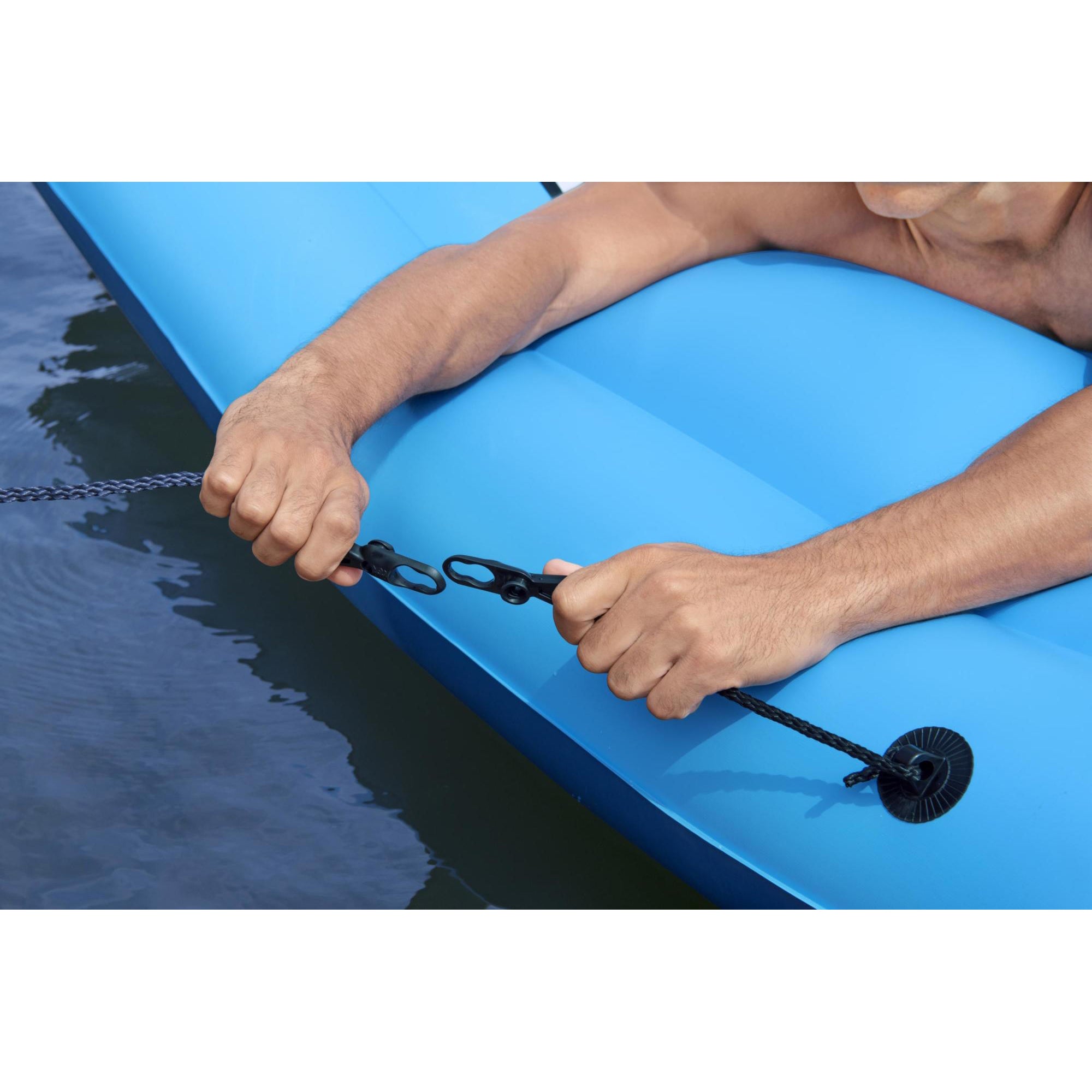 Bestway Hydro-Force Sun Soaker 4 Person Inflatable Platform Float, Blue (Used) - VMInnovations