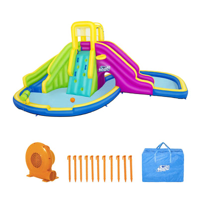 Bestway H2OGO! Funfinity Splash Kids Inflatable Mega Water Park with Air Blower