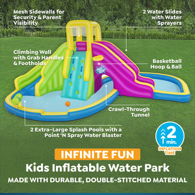 H2OGO Funfinity Inflatable Mega Water Park w/Blower Pump (Open Box)