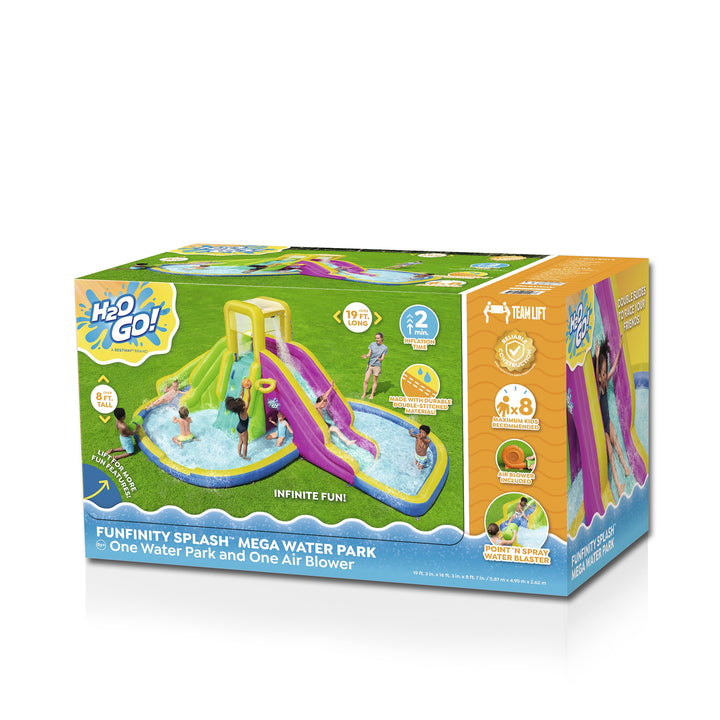 H2OGO Funfinity Inflatable Mega Water Park w/Blower Pump (Open Box)