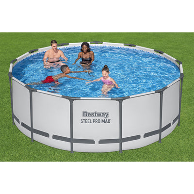 Bestway Steel Pro MAX 13'x48" Round Above Ground Pool w/ Pump & Cover (Open Box)