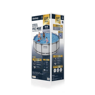 Bestway Steel Pro MAX 13'x48" Round Above Ground Pool w/ Pump & Cover (Open Box)