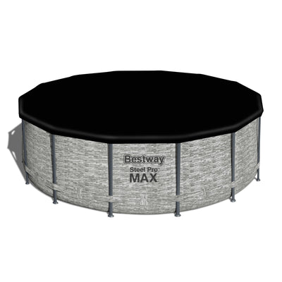 Bestway Steel Pro MAX 14'x48" Round Swimming Pool with Pump & Cover (For Parts)