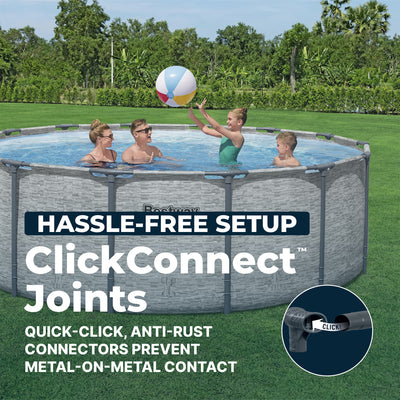 Bestway Steel Pro MAX 14 Foot Above Ground Pool Set w/ 3 Layer Liner (Open Box)