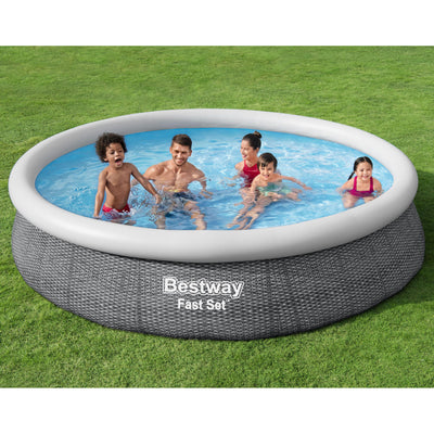 Bestway Fast Set 57444E-BW 12' x 30" Inflatable Above Ground Pool Set (Used)