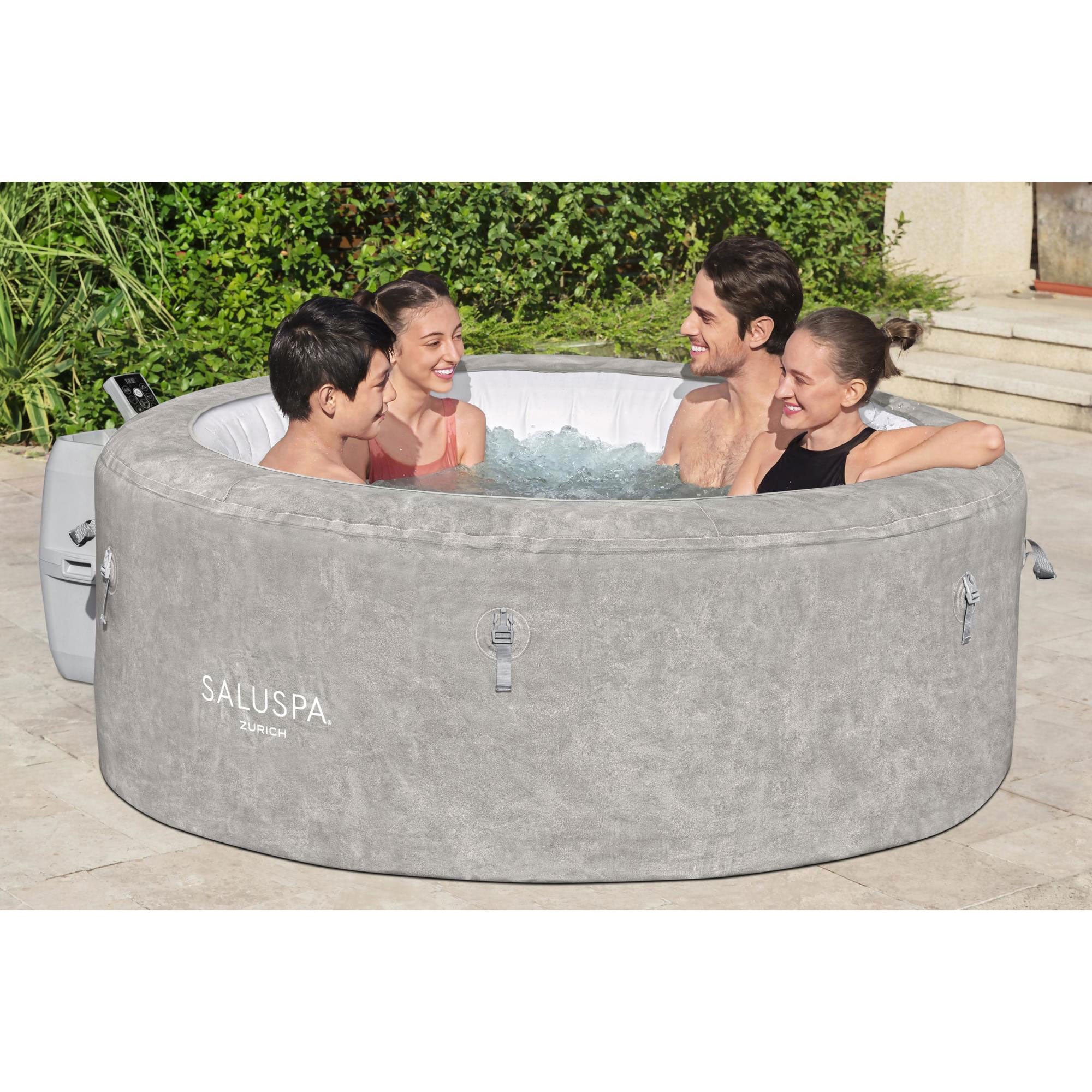 Bestway Zurich SaluSpa 120 AirJet 2-4 Person Inflatable Hot Tub Spa (Open Box) - VMInnovations