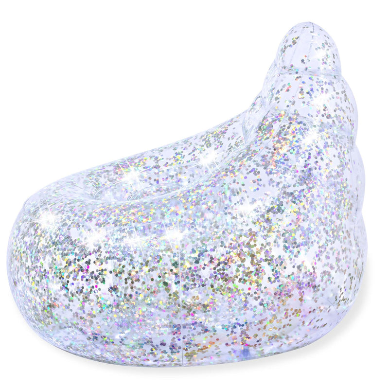 Bestway Glitter Dream Indoor Outdoor Inflatable Glitter Infused Chair (Used)