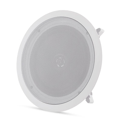 Pyle PDIC81RD 250W 8" Round Flush Mount In-Wall/Ceiling Home Speakers, 2 Pack