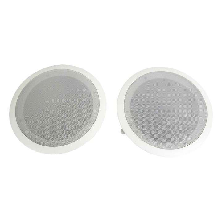 Pyle PDIC81RD 250W 8" Round Flush Mount In-Wall/Ceiling Home Speakers, 2 Pack - VMInnovations