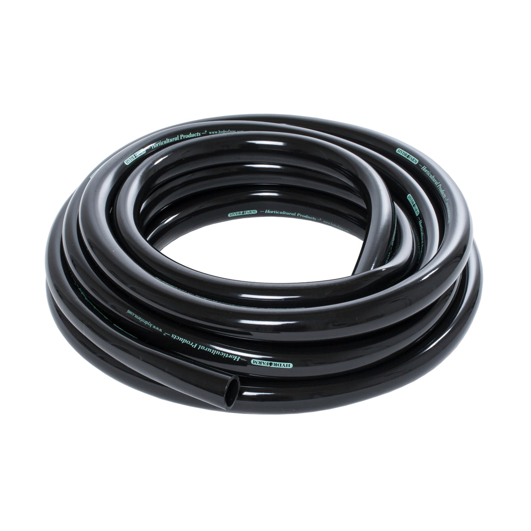 Hydrofarm Aqua 3/4 Inch ID Black Vinyl Irrigation Tubing, 25 Foot Length (Used)