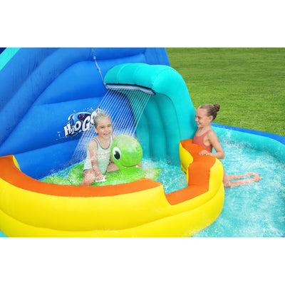 Wavetastic 16 Ft Kids Inflatable Water Park w/Turtle Float (Open Box) - VMInnovations