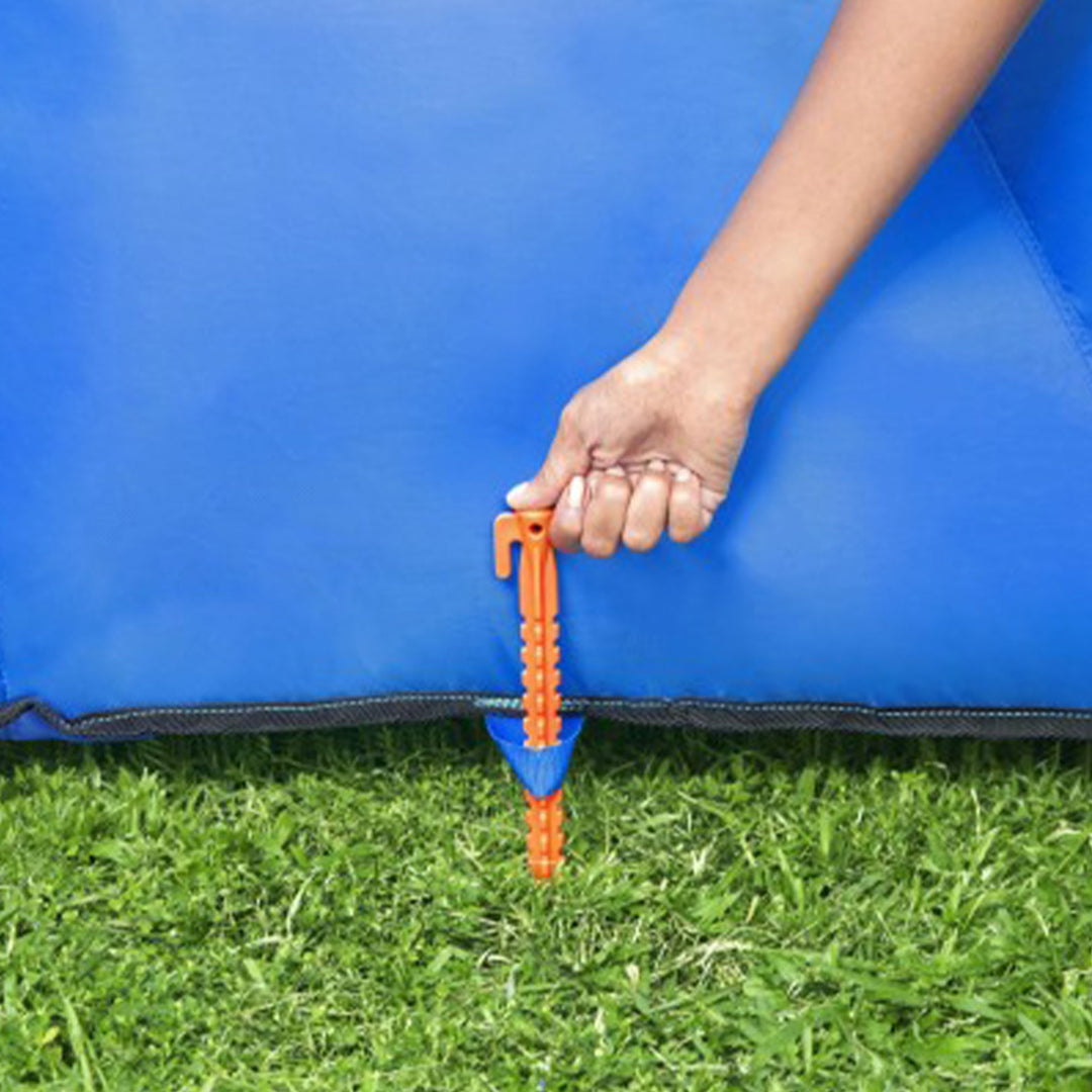 Bestway H2OGO! AquaRace Kids Inflatable Outdoor Water Slide Park with Air Blower