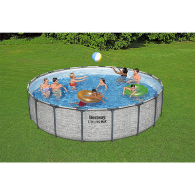 Bestway 18' x 48" Round Steel Pro MAX Hard Side Family Pool Set (Open Box)