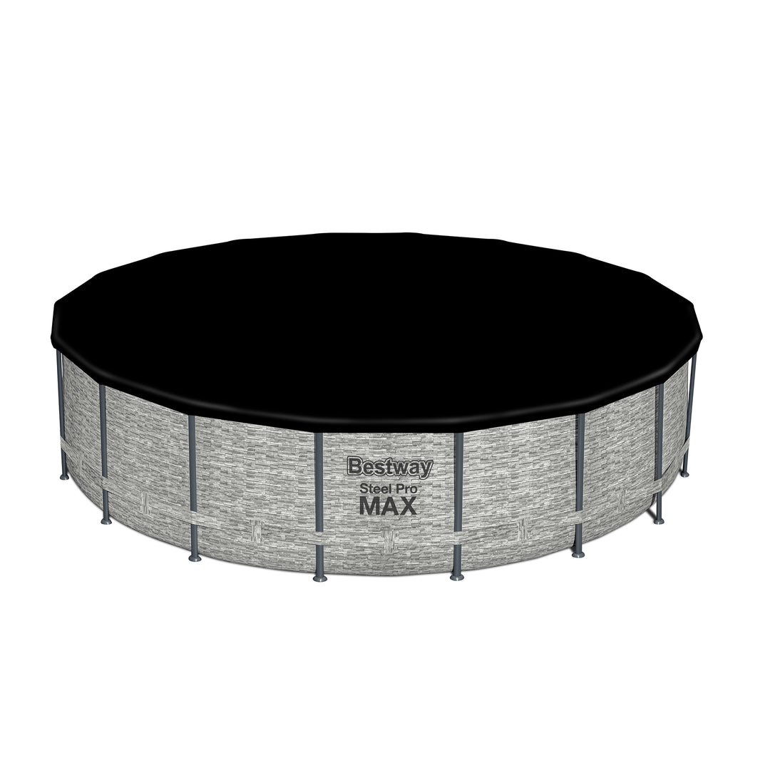 Bestway Steel Pro MAX 18'x48" Round Above Ground Swimming Pool with Pump & Cover