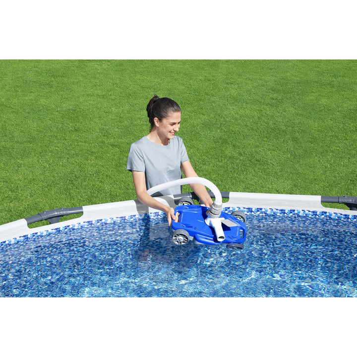 Bestway FlowClear AquaDrift Automatic Above Ground Swimming Pool Vacuum, Blue