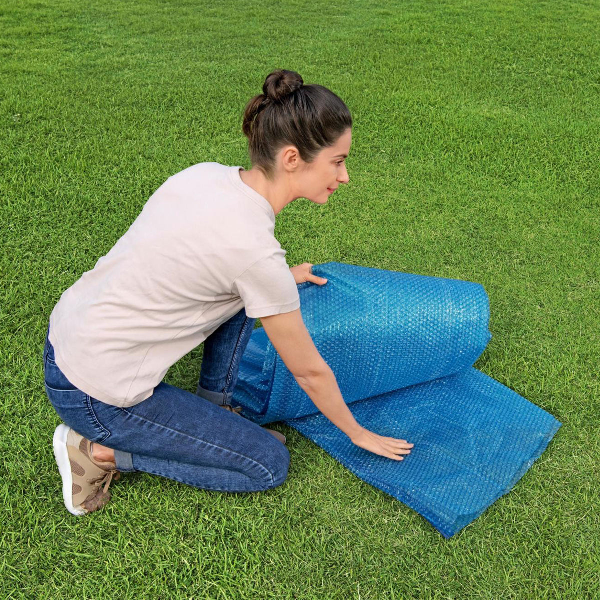 Bestway Flowclear 14'x8'2" Solar Cover for Above & In-Ground Pools (Cover Only)