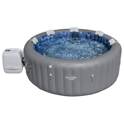 Bestway SaluSpa Santorini HydroJet Hot Tub w/ 180 Soothing Jets,Gray (For Parts) - VMInnovations