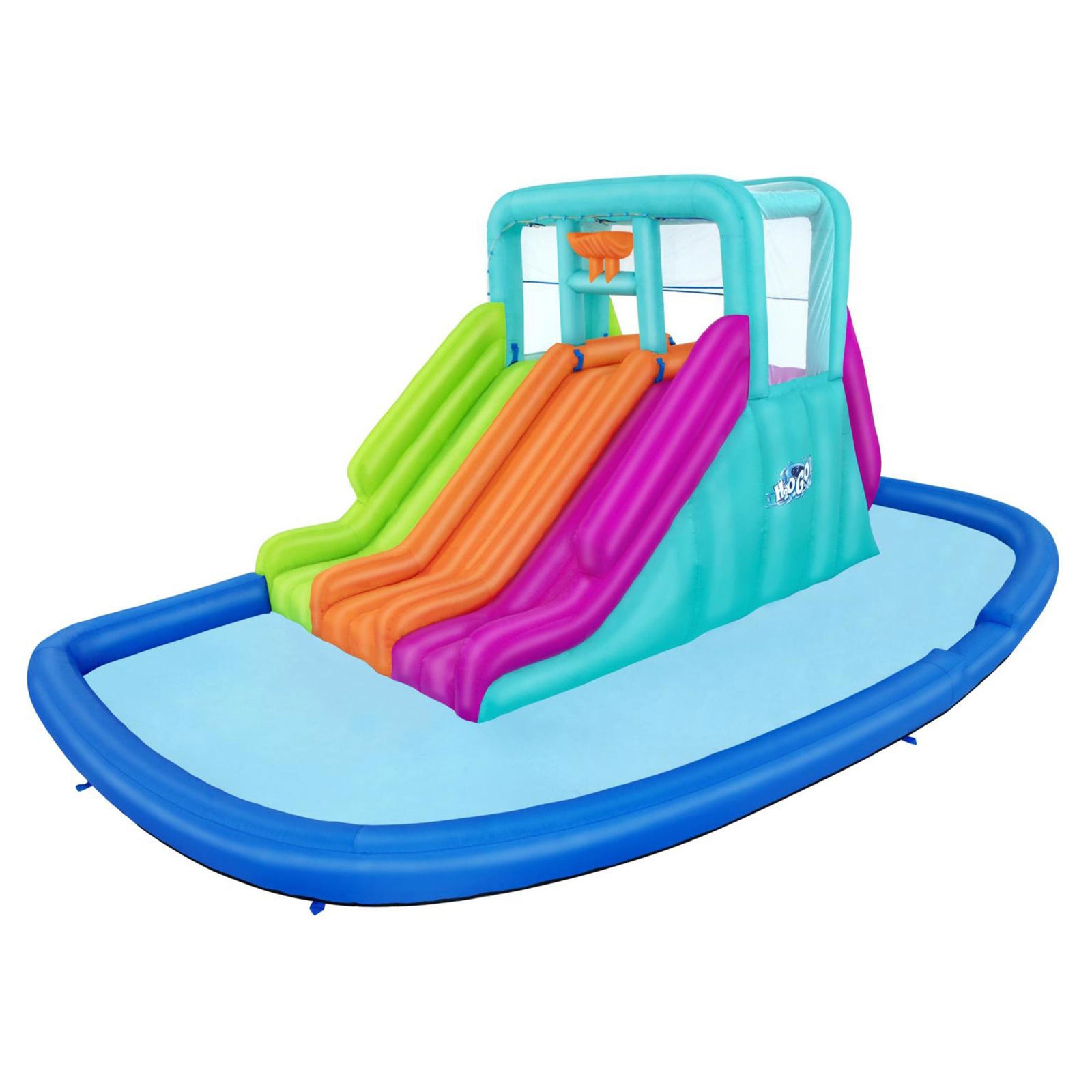 Bestway H2OGO! Triple Splash Course Inflatable Mega Water Park with Air Blower - VMInnovations
