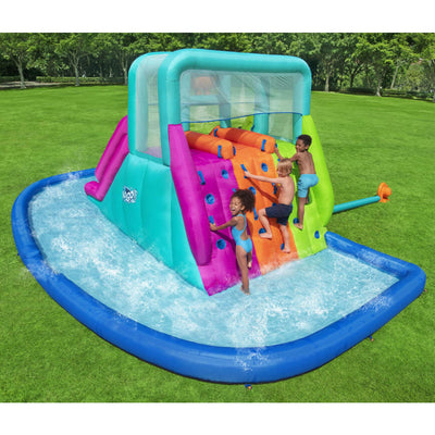 Bestway H2OGO! Triple Splash Inflatable Water Park with Air Blower (For Parts)