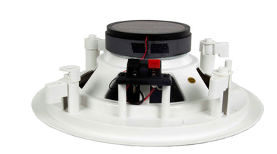 Pyle 8 Inch 500 Watt 2 Way In Wall or In Ceiling Home Speakers, 2 Pack, White