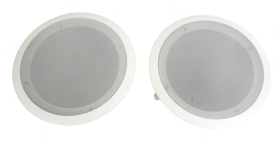 Pyle 8" 500W 2 Way In Wall Ceiling Home Speakers (Pair) (Certified Refurbished)