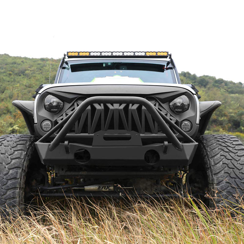 American Modified Front Shark Grille for 07-18 Jeep Models (Open Box)