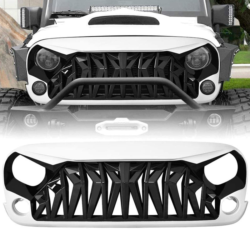 American Modified Front Shark Grille for 2007 to 2018 Jeep Models (For Parts)