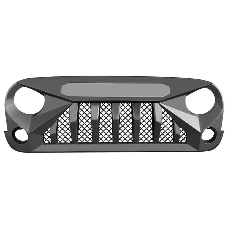 American Modified Grille Compatible w/Jeep Models 07-18, Matte Black (For Parts)