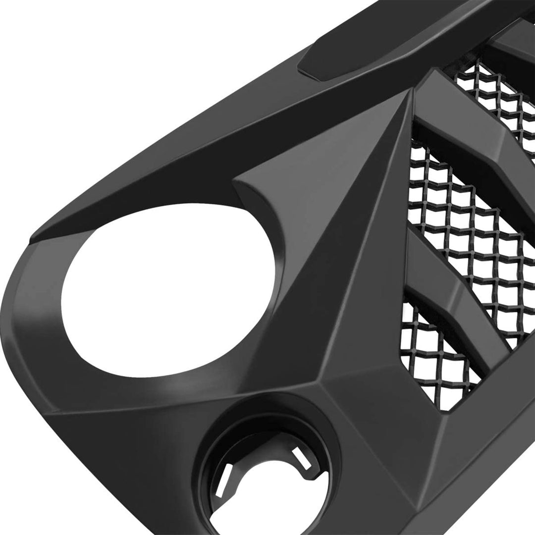 American Modified Gladiator Grille Compatible with Jeep Models 2007 to 2018, Matte Black - VMInnovations