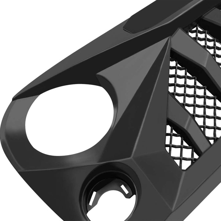 American Modified Gladiator Grille Compatible with Jeep Models 2007 to 2018, Matte Black - VMInnovations