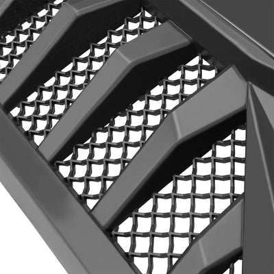American Modified Grille Compatible w/Jeep Models 07-18, Matte Black (For Parts) - VMInnovations