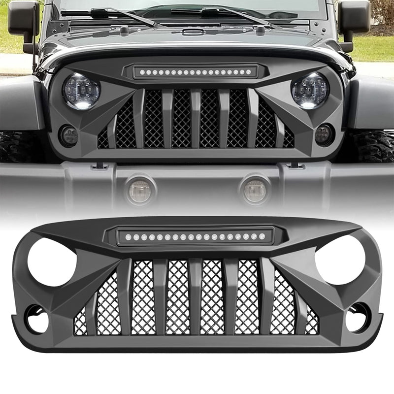 American Modified Gladiator Grille for 07-18 Jeep Models w/ LED Lights (Used)