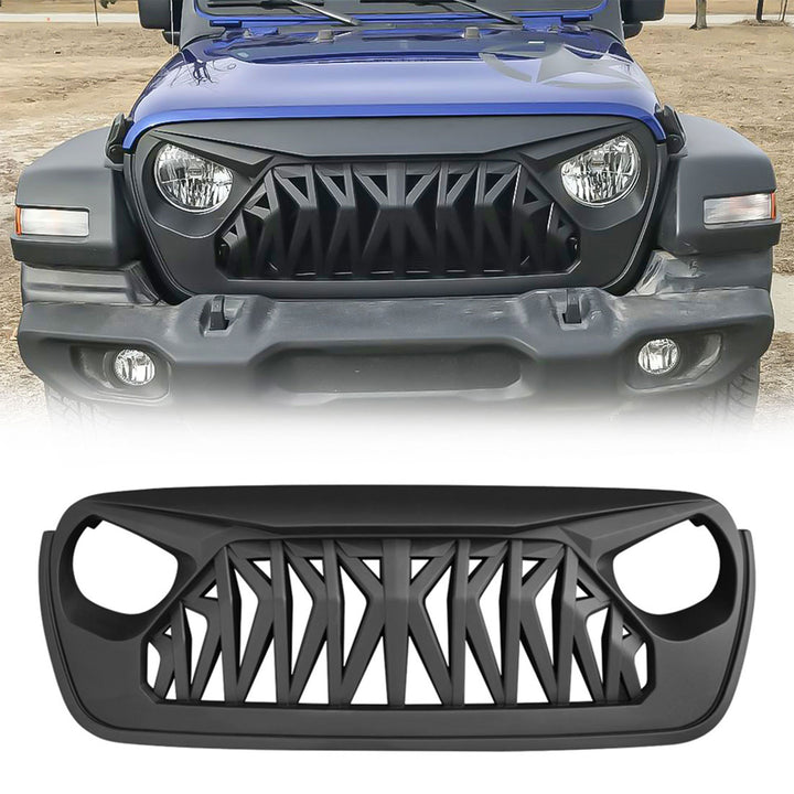 AMERICAN MODIFIED Front Shark Grille for 2018+ Wrangler JL & 2020+ Gladiator JT