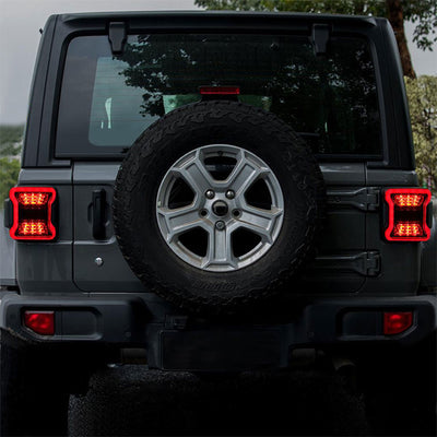 AMERICAN MODIFIED Tail Lights for 2018 to 2023 Jeep Wrangler JL Models, Pair - VMInnovations