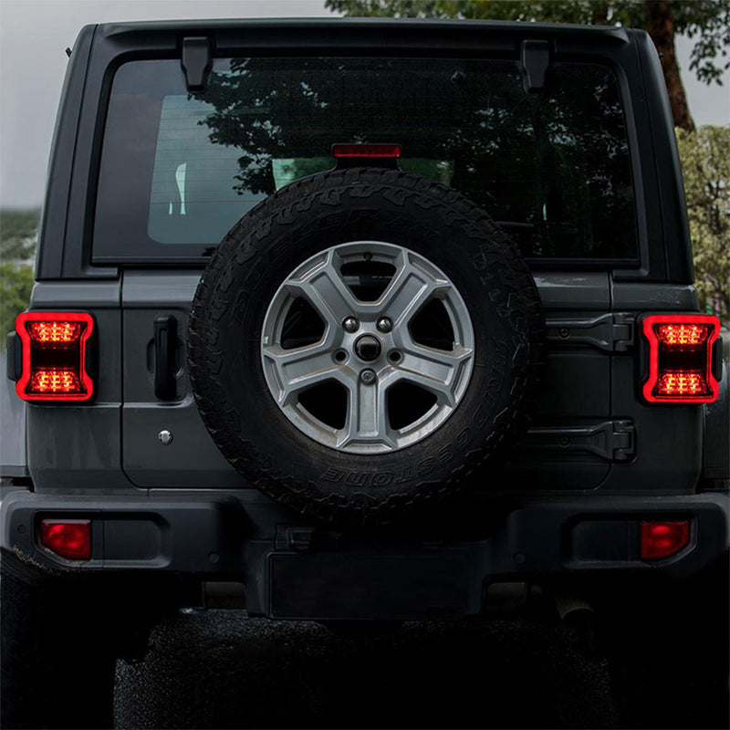 American Modified LED Tail Lights for 2018-2019 Jeep Wranglers, Pair (Used)