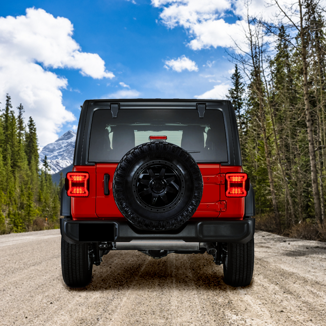 American Modified LED Tail Lights for 2018-2019 Jeep Wranglers, Pair (Used)