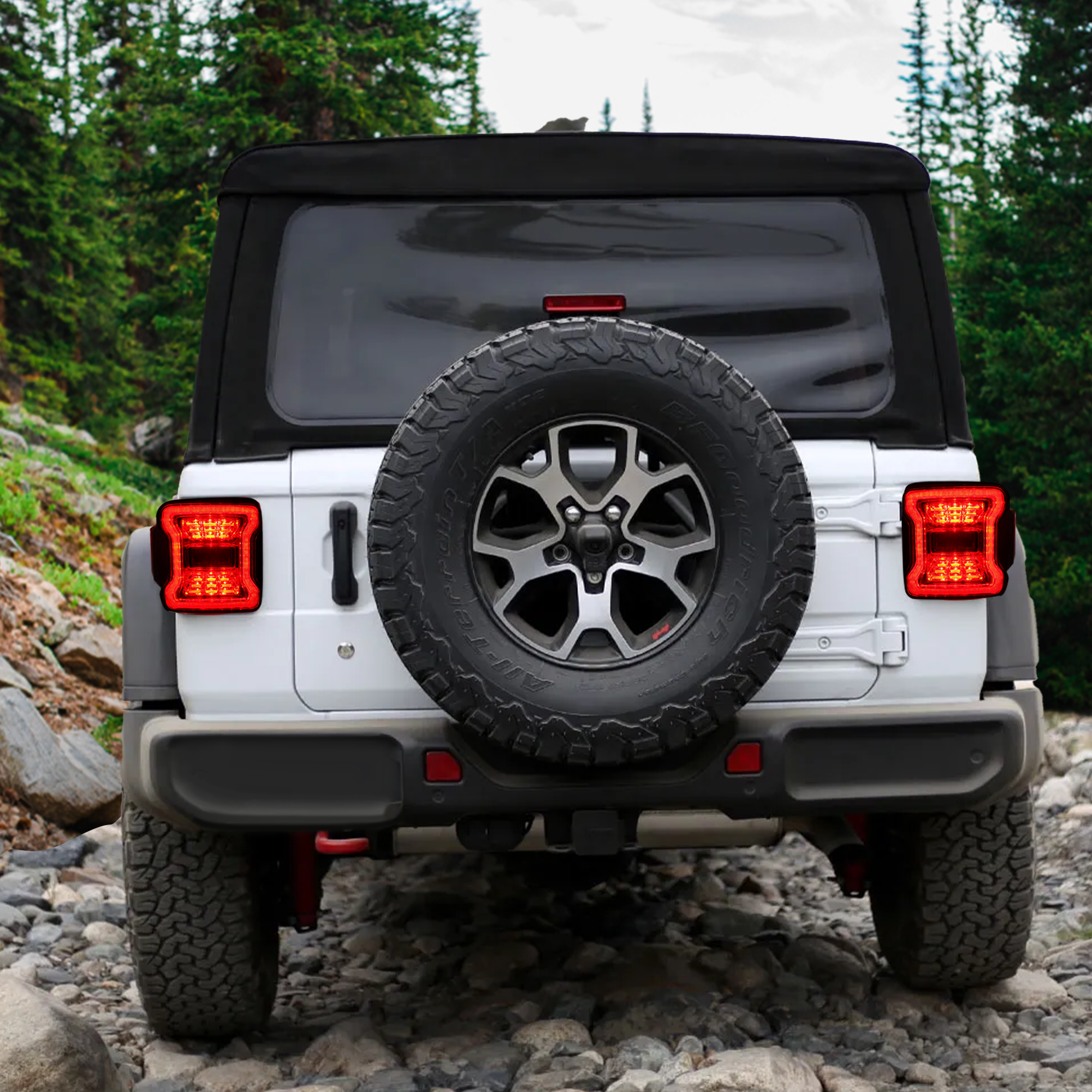 American Modified AMJPCA03302 LED Tail Lights 2018-19 Jeep Wranglers(Open Box) - VMInnovations