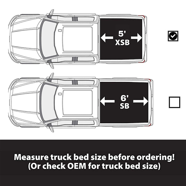 LEER HF350M Tri Fold Tonneau Hard Cover for 2004+ Ford F-150 Bed (Used) - VMInnovations