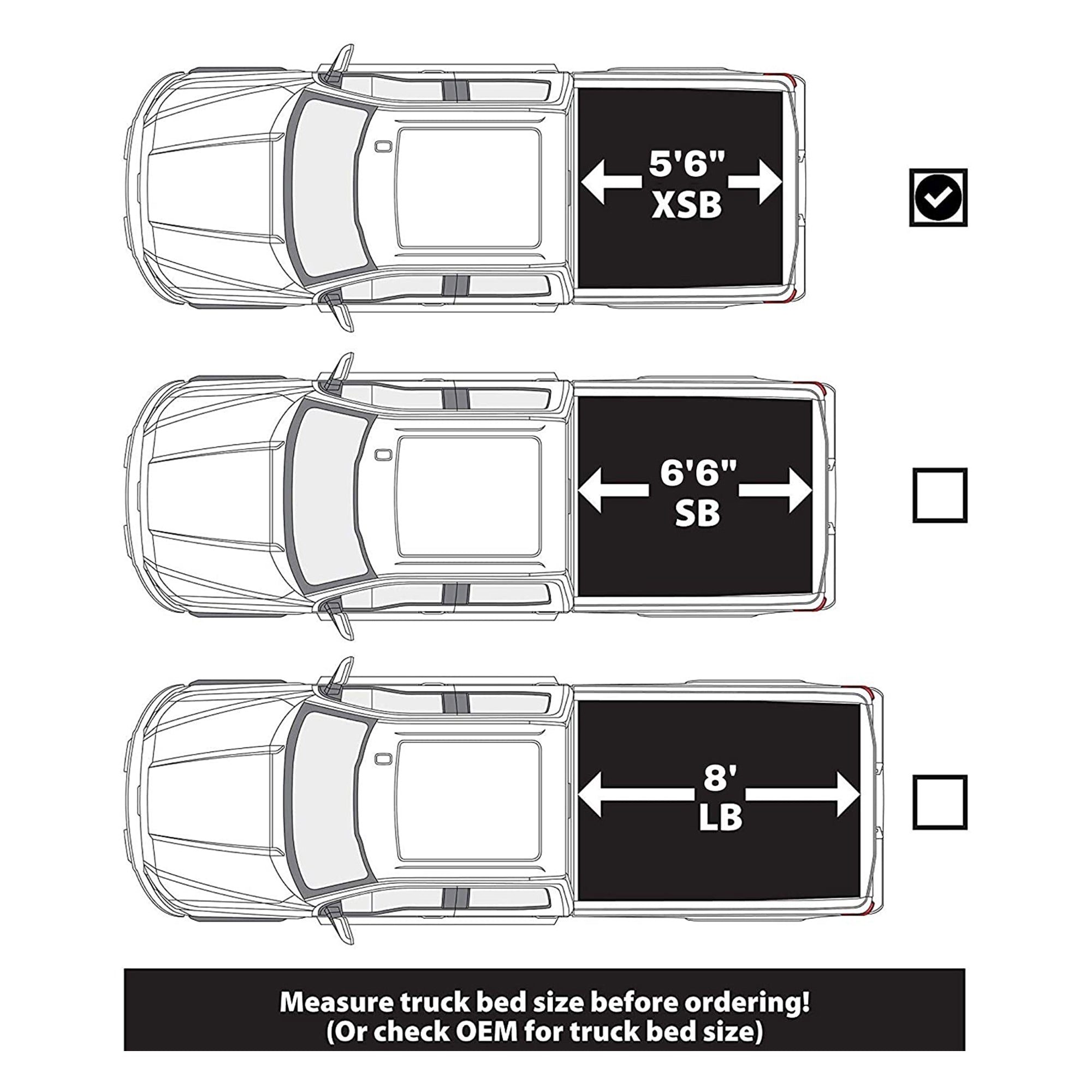LEER Low Profile Hard Quad Folding Cover w/ 5.6" Bed for 2015 Ford F-150 (Used) - VMInnovations