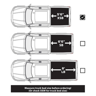 LEER Low Profile Hard Quad Folding Cover w/ 5.6" Bed for 2015 Ford F-150 (Used) - VMInnovations